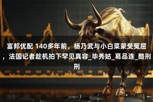 富邦优配 140多年前，杨乃武与小白菜蒙受冤屈，法国记者趁机拍下罕见真容_毕秀姑_葛品连_酷刑